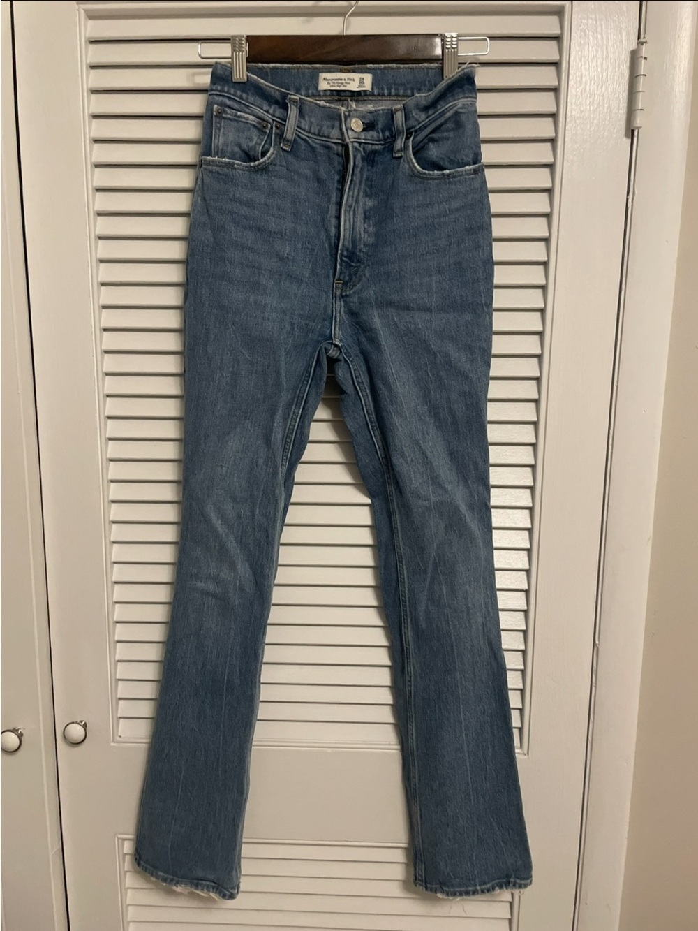 Abercrombie & Fitch High-rise Light Blue Flare Jeans